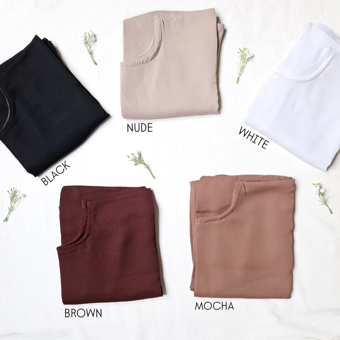Short Sleeve Inner Nida Dress