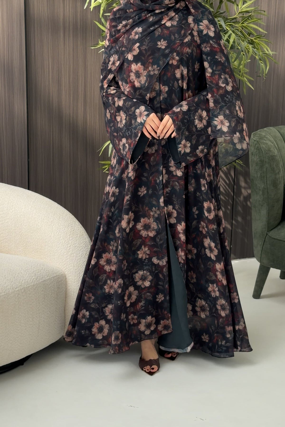 Jasmine Double Chiffon Abaya