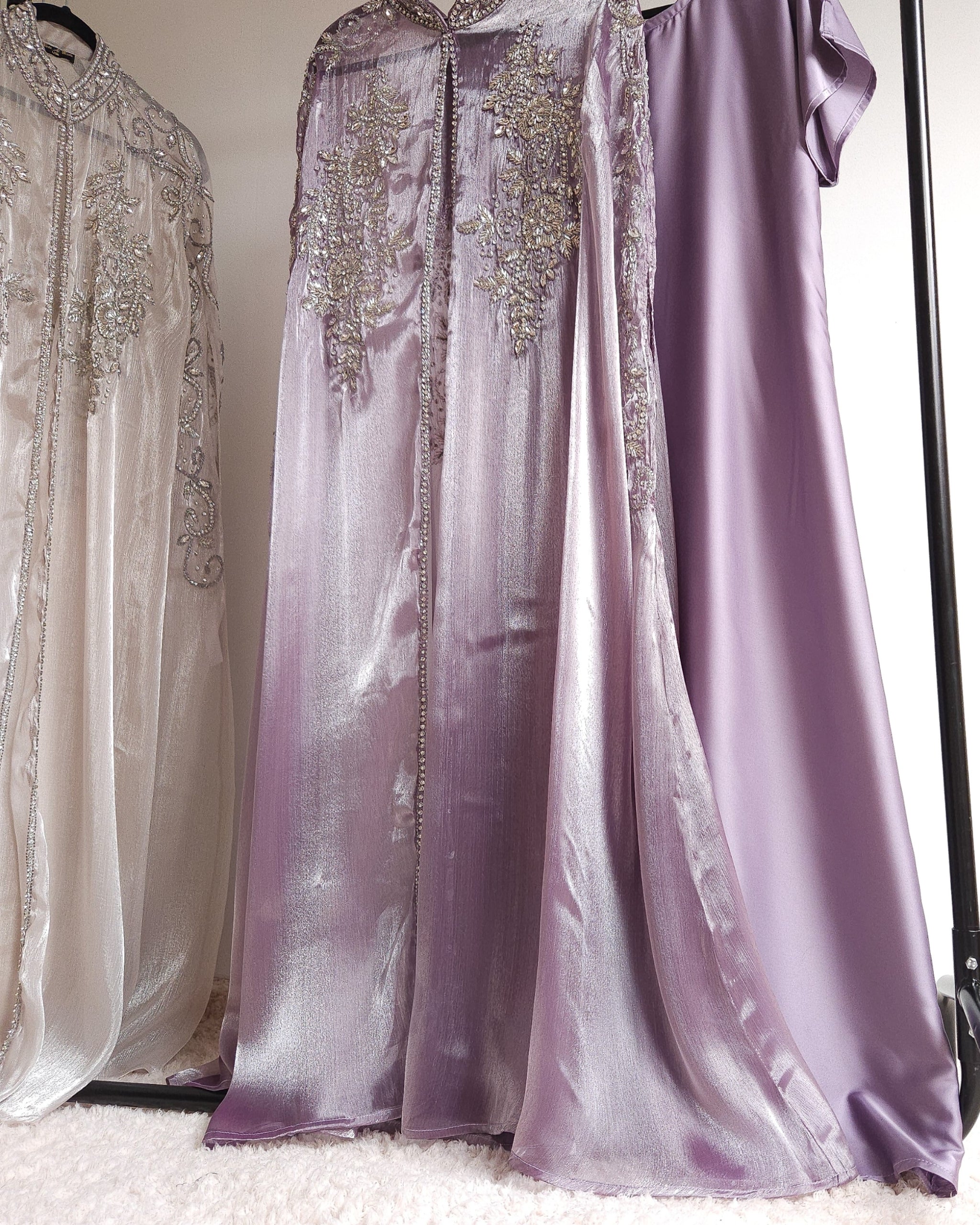 Anaya Embellished Organza Silk Cape (2 Shades)