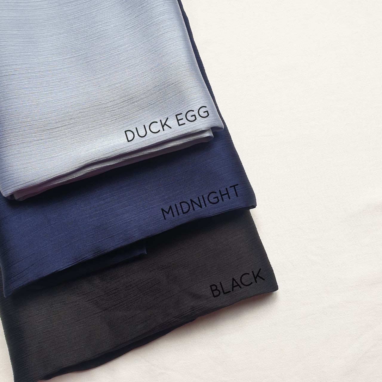 Satin Pleated Hijabs (25 shades)