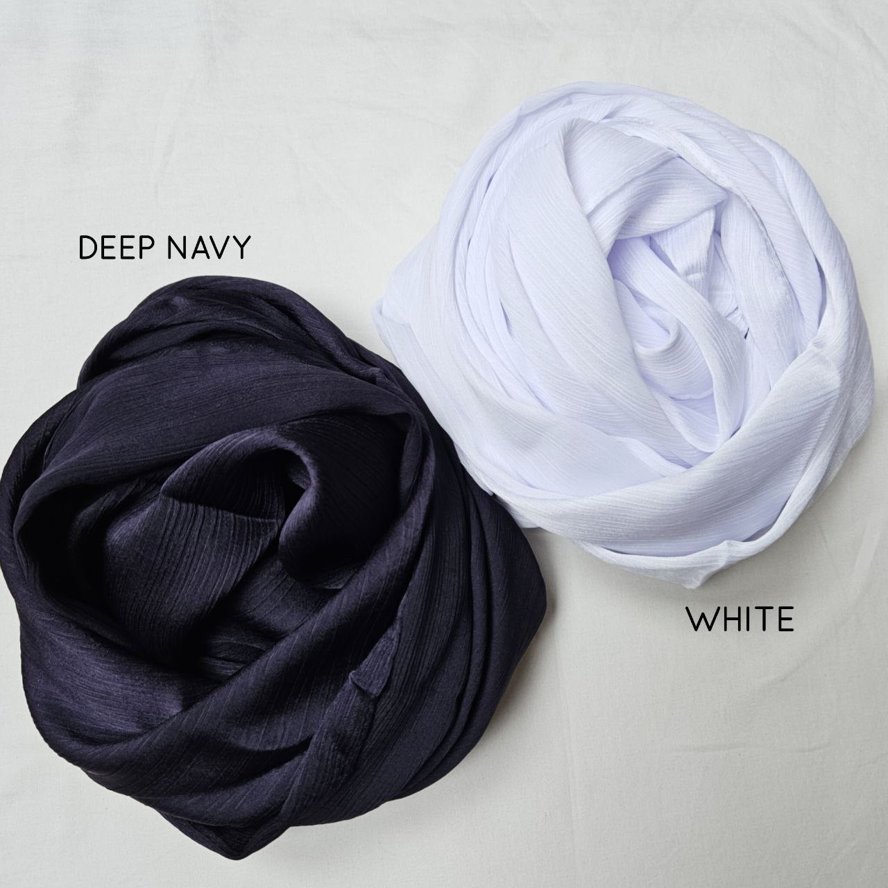 Satin Pleated Hijabs (25 shades)